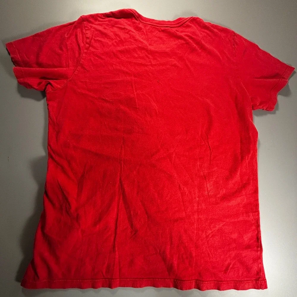 True Religion Patch Logo T-Shirt Red‎ Graphic World Tour Men's